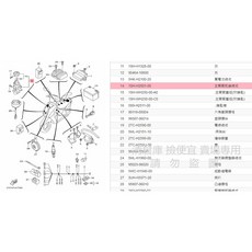 YAMAHA 山葉 原廠 主開關舵鎖總成 含磁石鎖 CUXI 115 電源主鎖, 1個