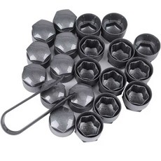 너트용 커버 볼트캡 휠 폭스바겐 호환 추출기 타이어 나사 아우디, B. 검정색 도구 20개 세트