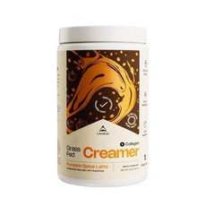 LevelUp 커피 프림 크리머 레벨업 에너지 증진 MCT 오일과 콜라겐 펩타이드 함유 케토 자연 및 케톤 생성 지원 바닐라 스위트 크림 11온스, Pumpkin Spice, 30 서빙, 1개, 1개