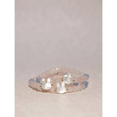 粉色兔子可愛小朋友大朋友親子甜美可愛百搭手工飾品手鏈