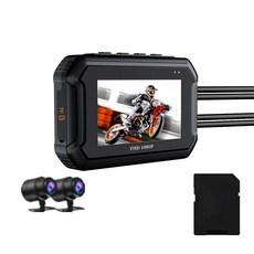 機車行車記錄器 FHD 1080P 高畫質星光夜視 GPS 防水 雙鏡頭 Wi-Fi, 128G記憶卡, D9+雙鏡頭/WIFI版