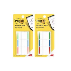 3M 포스트잇 플래그 인덱스탭 파일 바인더용 N686L-GBR 38x25.4mm 12매x3색(2개입)
