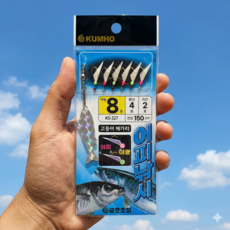 금호조침 KS-327 6단 어피 야광 홀로그램 카드, 1개, 6개입