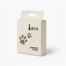 貓砂皇豆腐貓砂 快速結團、有效除臭、低粉塵、可沖馬桶 貓咪乾淨舒適, 1包, 6L, 原味