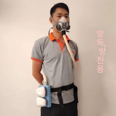 픽노바 전동식호흡보호구 용접용 1인용 용접 송기식, 전동 공기 흐름 방진 방독 세트 2쌍 40장, 1개