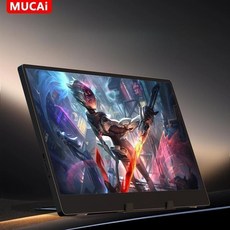 MUCAI 14인치 휴대용 모니터 60Hz 3ms 1366x768 TN패널 Type-C 연결 내장스피커 업무 보조 디스플레이, N140-S36