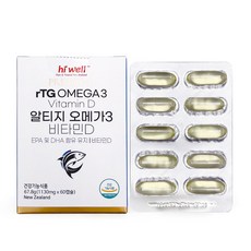 하이웰 프리미엄 알티지 rTG 오메가3 비타민D (2개월분), 1개, 60정