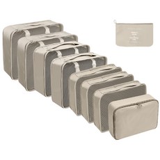 旅行收納袋摺疊套裝洗漱化妝包數碼收納包束口行李旅行袋, 1個, 1個裝