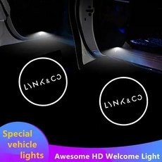 도어 라이트 프로젝터 라이트용 자동차 섀도우 배지, 5. LOGO F, 1개