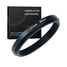 34mm ~ 52mm 스텝업 링 필터 어댑터 금속 링 스텝업 링 어댑터 필터 모든 52mm UV CPL ND 렌즈 후드 스레드 렌즈 요법(34mm ~ 52mm)과 호환, 37mm ~ 30mm