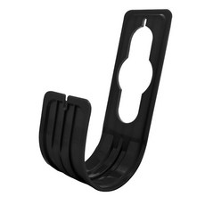 彈力伸縮防爆高壓洗車水管 附萬用接頭 x3 專用收納袋, 單購水管掛架-黑, 1個