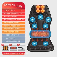 자동차 안마의자 온도조절 통풍 마사지 기본형 쿠션 시트, C. 프리미엄 가죽, 기본 모델명/품번