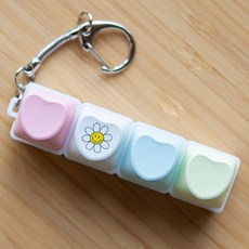 LED 하트 키캡 키링 피젯 토이, 1개, 05 데이지