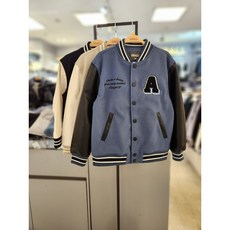 유솔 주니어 동아쇼핑점 "2025년 봄 신상품" 간절기/신학기룩으로 많은 핫아이템~~~!!! 아동공용 UNI 모직 야구점퍼 ULJA25101