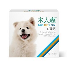 Moreson 木入森 犬寶系列 寵物營養品, 1個, 犬-D藻鈣1gx30包