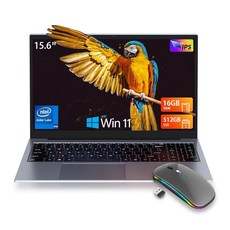 ZOLWAYTAC 노트북 게이밍 노트북 Alder Lake N100 CPU(최대 3.4Ghz) 16GB DDR4 512GB SSD 15.6인치 IPS 풀 HD 1920x, 1개