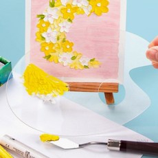 아크릴 팔레트 2p 10x15 타원형 투명아크릴팔레트