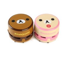 리락쿠마 미니 고급 지우개청소기 2종, 혼합 색상, 4세트