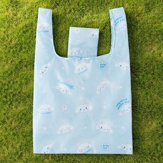 산리오 시나모롤 장바구니 포켓 쇼퍼백, 1개, 스카이 블루