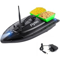 RC 보트 RC보트 낚시 미끼 투척 무선조종 잠수함 레이싱배, 녹색 사일로 유럽식 충전기