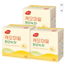 동서 캐모마일 현미녹차 40T, 1.5g, 40개입, 3개