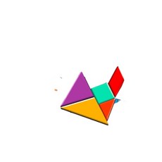 磁力七巧板 兒童益智教具 磁吸拼圖玩具, 百變磁性七巧板, 1套, 1人