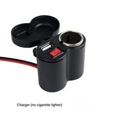 KEBUDIMEI USB 양방향 충전기 초고속 오토바이 12V/24V 방수 PD QC3.0 콘센트 모토 액세서리