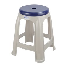 KEYWAY 聯府 RC731 大團圓椅 塑膠椅 戶外休閒椅 堆疊椅 餐桌椅 工作椅, 深藍色, 1個