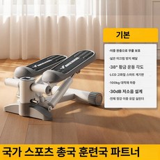 스텝퍼 유산소 운동기구 실내 홈트 가정용 걷기 하체, [기본형] 그레이