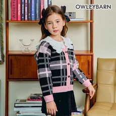 올리반 멜로우 체크 가디건