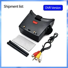 SLONWAKE FPV 고글 3인치 5.8G 아날로그 DVR 모듈 탑재 초저지연 드론 레이싱 액세서리, 01 3inch Goggles DVR A