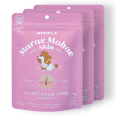 마래모해 강아지 피부 영양제 피부병 곰팡이성 피부염 아토피 발습진, 81정, 피부/피모, 3개