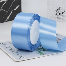 기본 새틴 공단 리본끈 40mm 22m, 20# 아쿠아블루