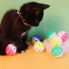 [췸이네]소리나는 캣 사냥 토이 고양이 미니 방울공 장남감 4p, 1개, 상세페이지 참조