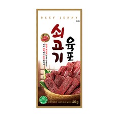 [정연푸드] 한성기업 국산 쇠고기육포 45g, 5개