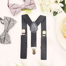 어린이용 컬러 멜빵 블랙 주니어 아동 유아 멜빵 1(PCS) 46123 PN top+1403gX