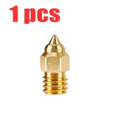 CR-6 SE 깍지 구리 도금 경강 황동 3D 프린터 부품 노즐 CR6 SE CR5 PRO Ender 3 S1 pro CR10 V2 Ender 5 0.4mm, 1 Brass