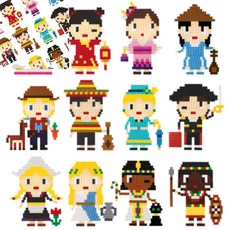 이지 툭툭블럭 다문화 친구들 12종 택1, 11.이집트, 본상품선택, 본상품선택