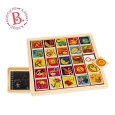 B. Good 字母配對拼圖玩具，兒童早教益智玩具，字母認知與手眼協調訓練, 1套, 25片