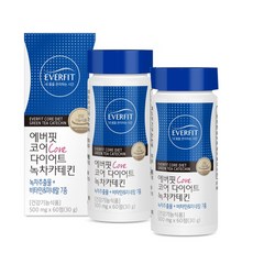 내츄럴플러스 에버핏 코어 다이어트 녹차카테킨 500mg x 60정 x 2개