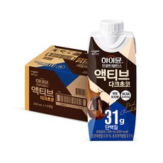 하이뮨 프로틴 밸런스 액티브 다크초코, 330ml, 12개