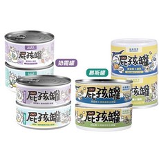 NU4PET 陪心寵糧 屁孩罐【整箱】屁孩奶霜 幼貓主食罐, 12個, 屁孩慕斯罐-鮮雞X白山藥, 170g, 混合口味