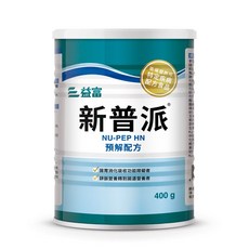 益富 新普派 均衡預解配方 400g/罐 水解乳清蛋白, 400g, 6罐
