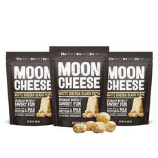 스낵 Moon Cheese 문 치즈 체다 믿어봐 바삭한 단백질이 풍부한 간식 케토 친화적 100%