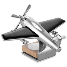 DidiseaON 온 1pc 자동차 향수 디퓨저 항공기 모양 태양열 턴테이블 공기 청정기 홀더 대시보드 장식용 (향수 없음)