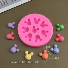 미니 라운드/하트/꽃/별 모양 실리콘 케이크 수지 테두리 금형 몰드 장식 도구 초콜릿 퐁당 점토 DIY GUMPASTE, 3