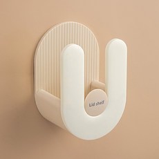 무타공 부착식 U자 주방 도마 뚜껑 거치대, 1개, 화이트