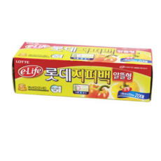 롯데이라이프 지퍼백 알뜰형, 소(S), 20개입, 1개