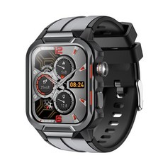 GTS9 戶外智慧手錶 心率監測, GTS9黑色 矽膠灰, 40mm, GPS 藍芽