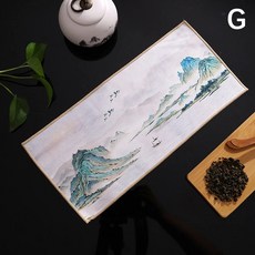 전문가용 래그 페인티드 티 타월 초흡 컵 매트, 1개, 6. G